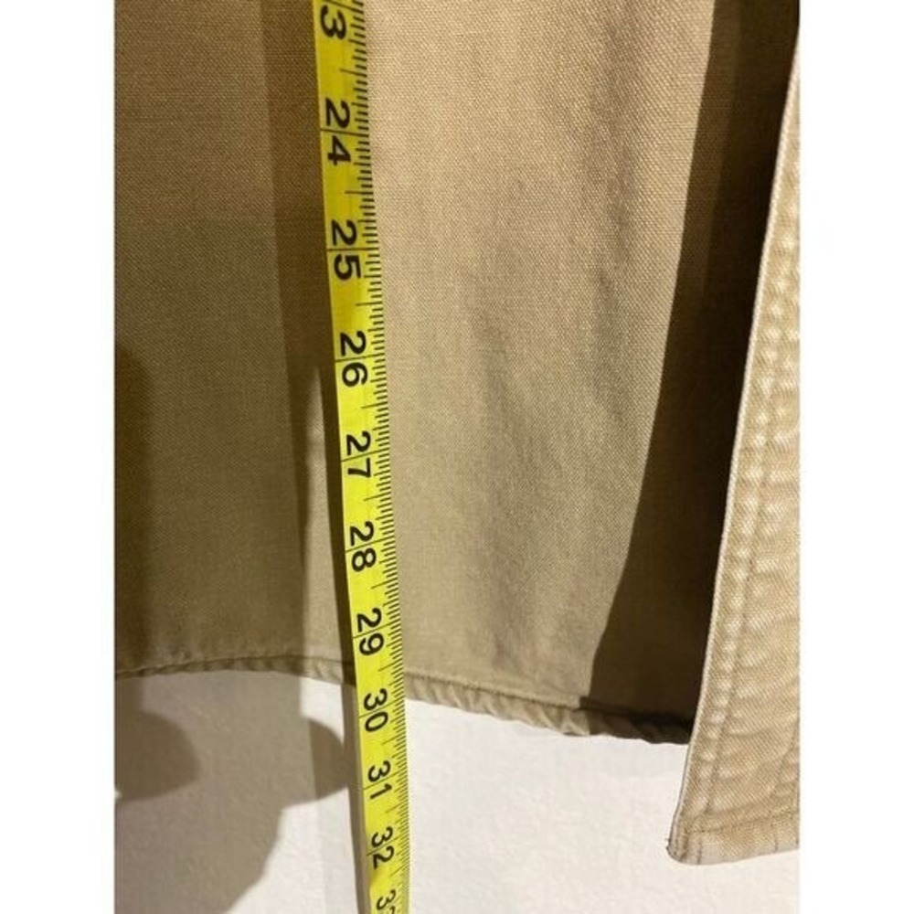 Carhartt Canvas Flannel Lined Shirt Jacket Tan Plaid S96GKH Mens 2XL Regular - Picture 11 of 12